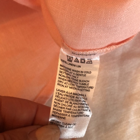 CORE life pink linen shirt size small/medium - Picture 8 of 10